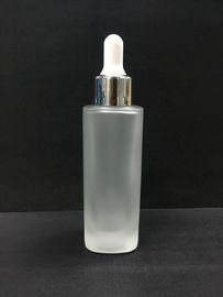 50 ml kwadratowych szklanych kosmetycznych butelek z zakraplaczem / matowych butelek olejków eterycznych Opakowania do pielęgnacji skóry