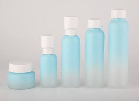 Szklane słoiki z kremem ISO9001 80 ml Butelki z pompką kosmetyczną OEM