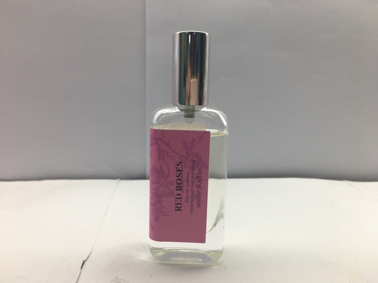 Płaski kwadratowy kształt 30 ml luksusowych butelek perfum ze wąską srebrną nasadką
