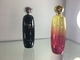 Antyczne wysokie owalne luksusowe butelki perfum w dwóch kolorach gradientu