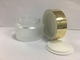 Ekologiczne szklane słoiki kosmetyczne 50g do pakowania kremów ze złotą nakrętką