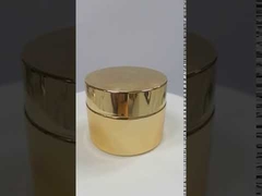 Pusty szklany słoik na krem do pakowania kosmetyków z plastikową zakrętką