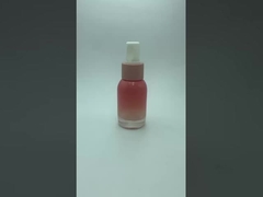 50ml Pink Lotion Szklana butelka Logo OEM Szklana butelka Lotion Butelka hurtowy Producent