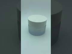 Słoik kosmetyczny 100 ml pokrycie sprayem kwiatowym lodem Słoik z kremem z białą czapką Słoik do pielęgnacji skóry Opakowanie OEM