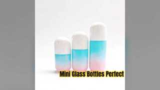 Factory Direct Sales 15 ml Mini 20 ml 30 ml Płaskie owalne szklane butelki na balsam Butelka na olejki eteryczne