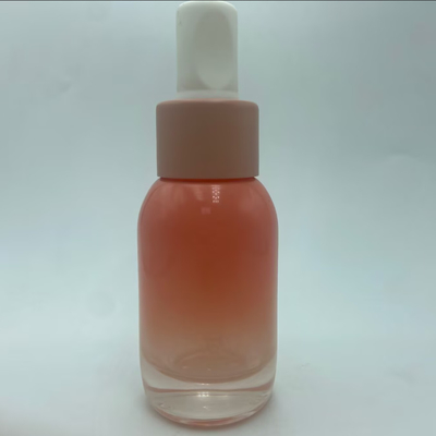 50ml Pink Lotion Szklana butelka Logo OEM Szklana butelka Lotion Butelka hurtowy Producent