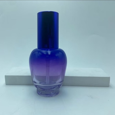 Szklana butelka z kremu 30 ml Błękitna butelka z surowicą z pompą oleju butelka pompa butelka kosmetyczna butelka OEM
