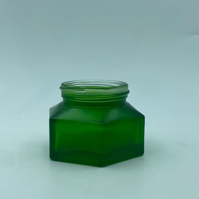 Szafki kosmetyczne Opakowanie 50g Smaragd Creme Jar z drewnianym wykończeniem Plastic Cap Cream jar