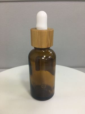 Zakrętka 30 ml Bambusowe opakowanie kosmetyczne Boston Szklana butelka z zakraplaczem