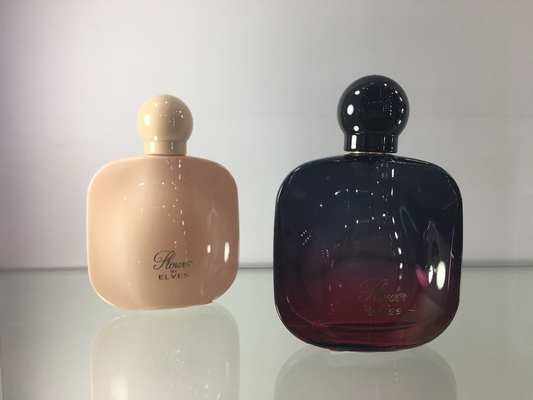OEM 50 ml szklane luksusowe butelki perfum Płaski kształt z nakrętką kulkową