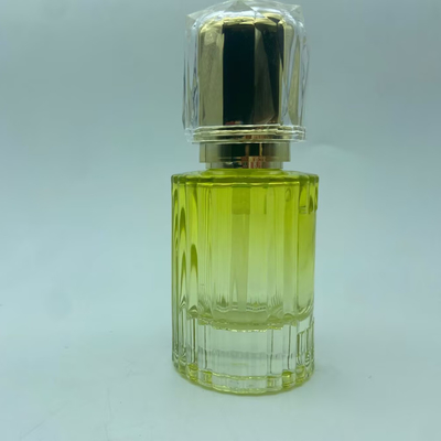 Żółta Premium Szklana Butelka Lotion 40ml Z Złotą Butelką Pompy Butelka Kosmetyczna OEM