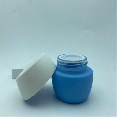 Opakowanie kosmetyczne 30G słoik na krem żelowy z białą plastikową zakrętką Opakowanie butelki na krem