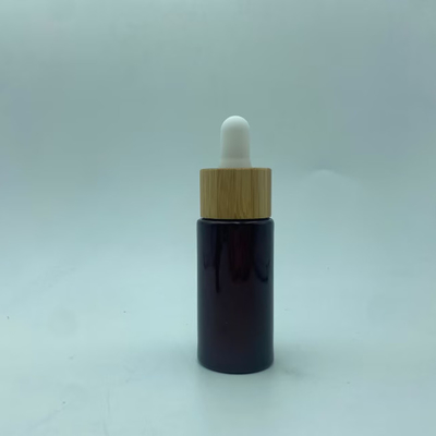 15 ml ciemnobrązowa butelka z olejem eterycznym butelka z kroplówką szklaną opakowanie kosmetyczne do oleju surowego logo i malowanie OEM
