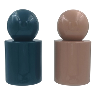 Niestandardowe butelki z 30 ml i 50 ml szklanych butelek z perfumami, mgły lub pompy serumowej, butelki ze szklanymi okrągłymi kulkami
