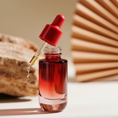 Niestandardowa butelka z 30 ml surowicy do pielęgnacji skóry - butelka ze szklaną butelką z olejem do twarzy