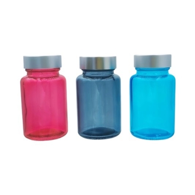 100ml Szklana butelka kapsułka Suplement do włosów Okrągła szklana kapsułka Do serum pod oczy i serum do twarzy OEM