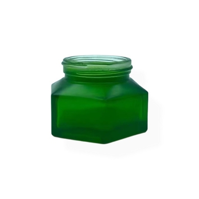 Szafki kosmetyczne Opakowanie 50g Smaragd Creme Jar z drewnianym wykończeniem Plastic Cap Cream jar