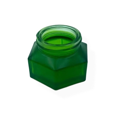 Szafki kosmetyczne Opakowanie 50g Smaragd Creme Jar z drewnianym wykończeniem Plastic Cap Cream jar