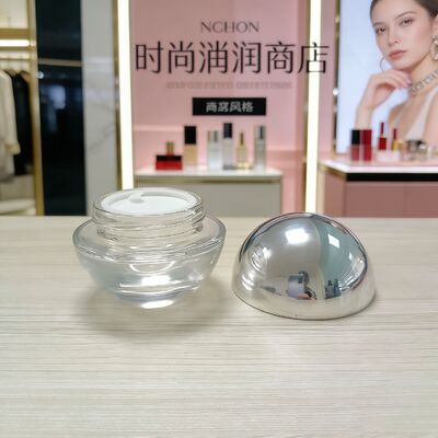 Glass Glass Jar 25g and 50g with Round Shape for Cream Product OEM Factory