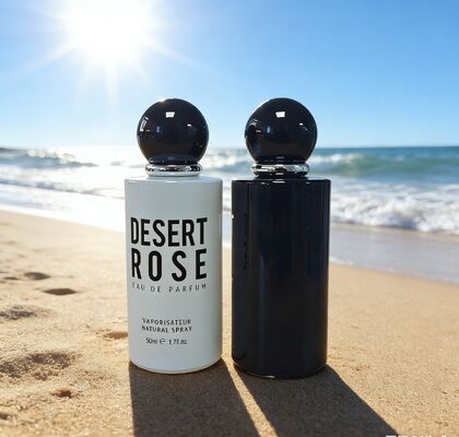 Fabryczna, minimalistyczna, prostokątna butelka z okrągłą czapką