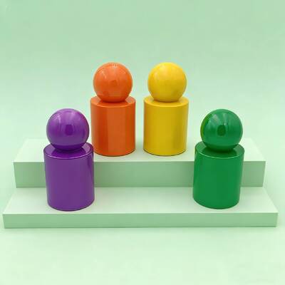 Niestandardowe butelki z 30 ml i 50 ml szklanych butelek z perfumami, mgły lub pompy serumowej, butelki ze szklanymi okrągłymi kulkami