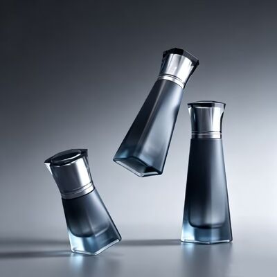 30ml 100ml 120ml Trapezoid Glass Cosmetic Bottle Set Essential Oil Pipette Dropper Bottle Skincare Serum Eye Packaging Toner
