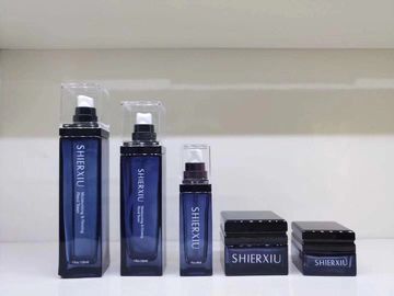 Szklane słoiki z kremem kosmetycznym / butelki z balsamem Ekologiczne opakowania do pielęgnacji skóry i makijażu OEM