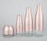 Różowe szklane słoiki z balsamami do butelek Opakowania kosmetyczne Dostosowane logo i kolor