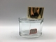 Oem Gradient Luxury Perfume Bottle Galwanizacja UV z metalicznym złotym atomizerem