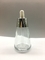 Kolorowa szklana butelka z zakraplaczem 30 ml Bambusowy kołnierz Biały stożek z zakraplaczem